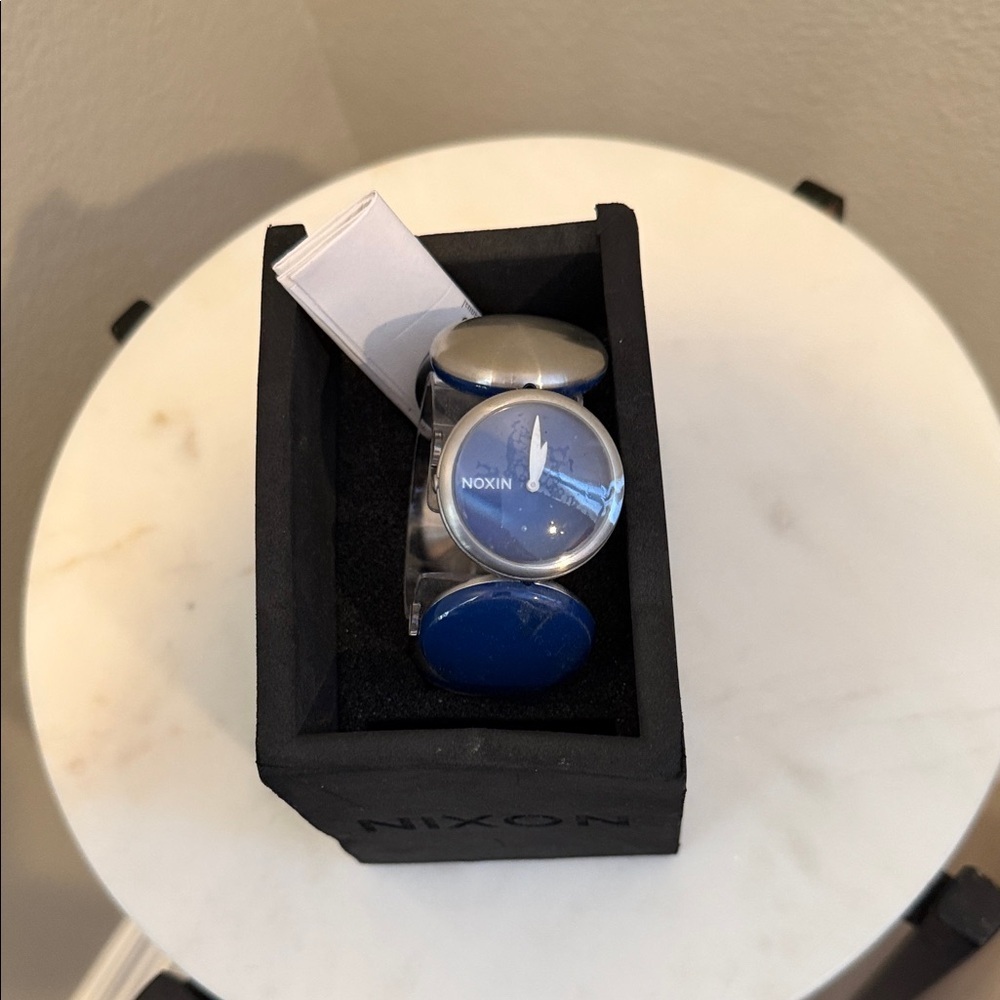Noxin Blue and Silver and Blue Cuff watch. NWOT